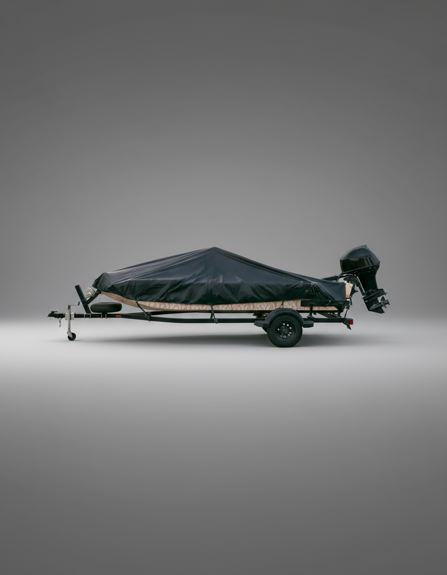 600D Trailerable Boat Cover (Style A: 14'-16', 90" Beam)