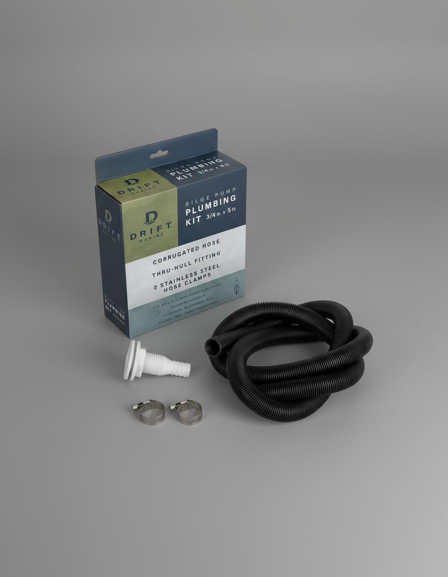 Marine Bilge Pump Plumbing Kit (3/4" x 5')