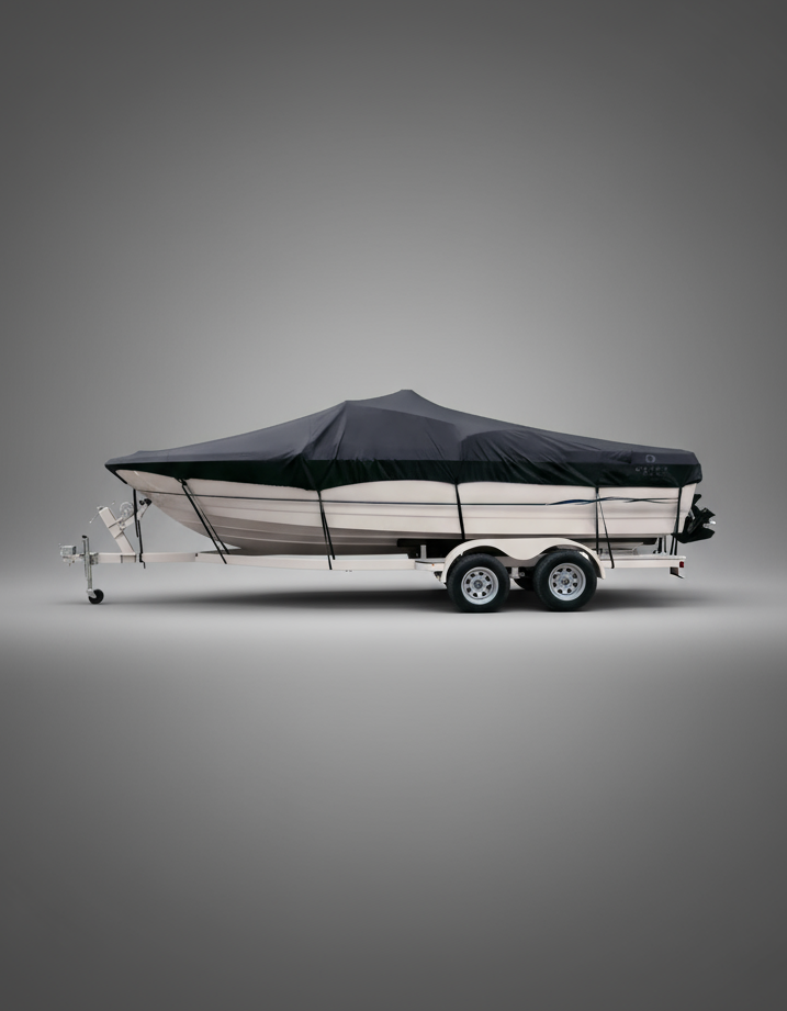 600D Trailerable Boat Cover (Style C: 20'-22', 100" Beam)