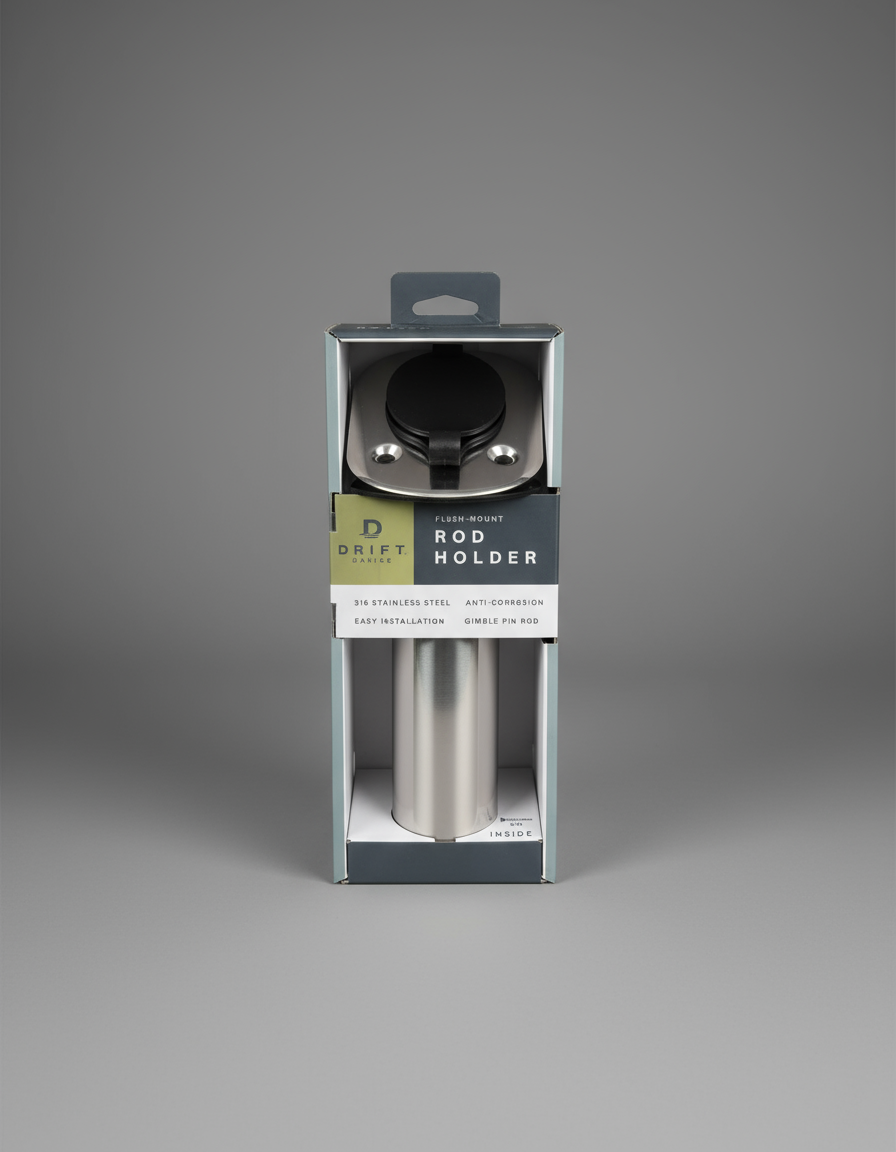 9" Stainless Steel Marine Fishing Rod Holder