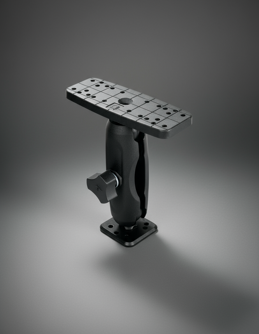 Universal Marine Fish Finder Ball Mount (Rectangle Base)