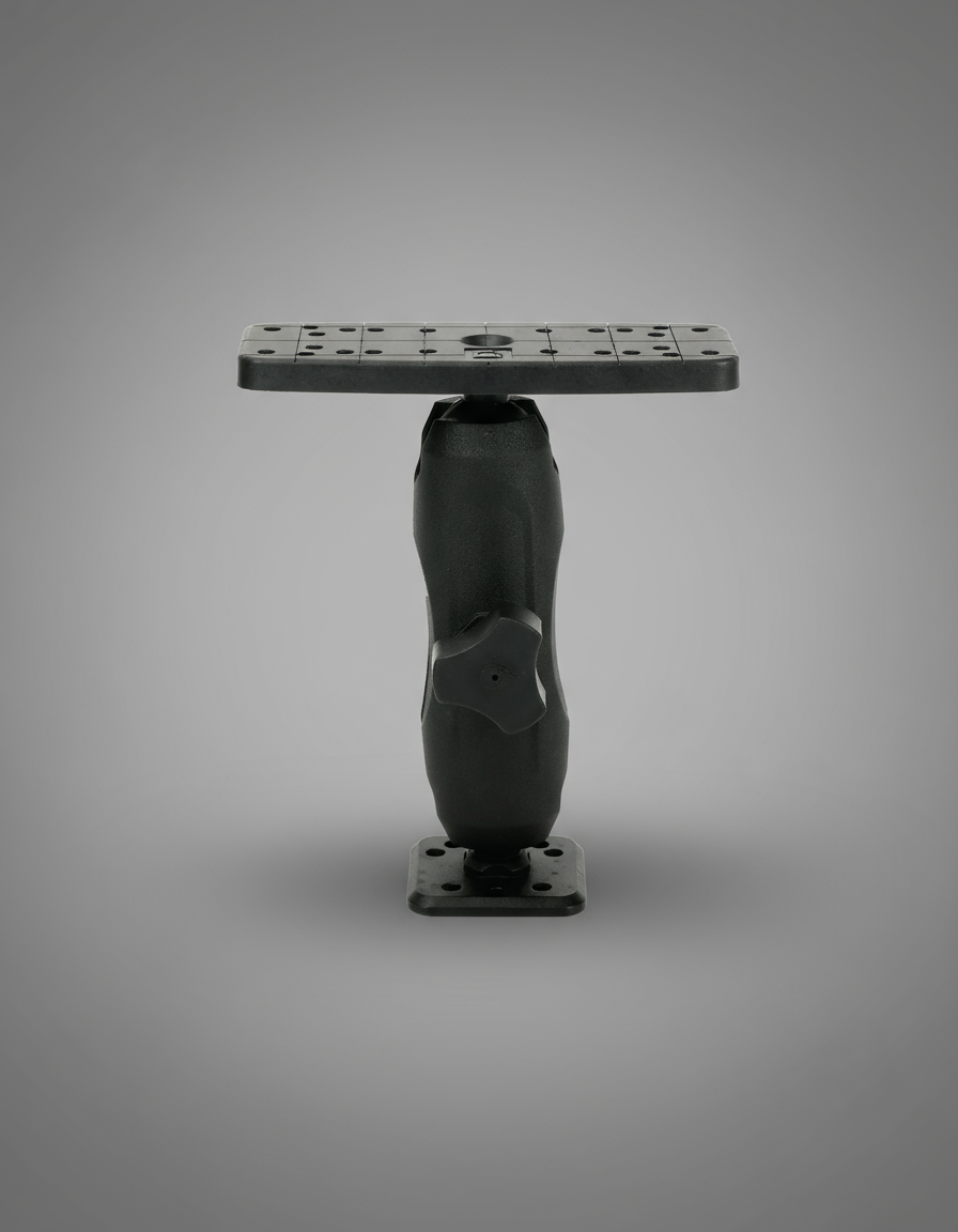 Universal Marine Fish Finder Ball Mount (Rectangle Base)